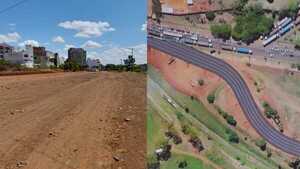 Verifican avance de nuevo acceso al puente San Roque González