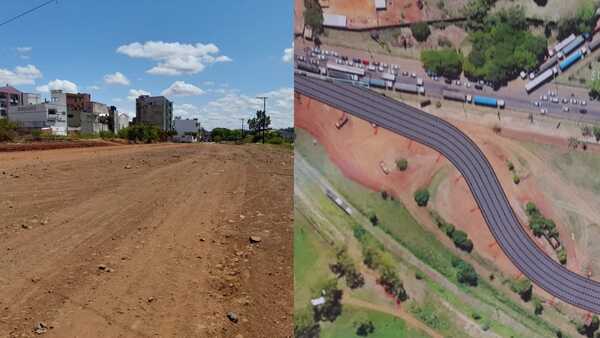 Verifican avance de nuevo acceso al puente San Roque González
