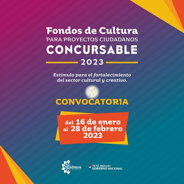 Habilitan convocatoria 2023 para apoyo a proyectos culturales •