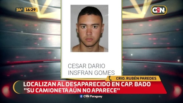 Localizan al desaparecido en Capitán Bado - C9N