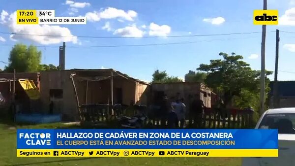 Hallazgo de cadáver en zona de la Costanera - Factor Clave - ABC Color