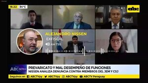 Nissen analiza denuncia contra miembros del JEM y CSJ - ABC Noticias - ABC Color