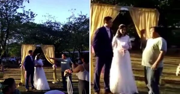 Diario HOY | VIDEO| Hombre detuvo la boda de su yerno infiel y se armó un escándalo