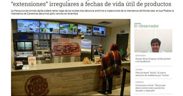 La Nación / Pollo vencido en franquicia que representa Vierci en Uruguay
