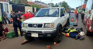 La Nación / Arrollan a un hombre que estaba durmiendo debajo de una camioneta