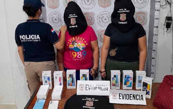 Empleada infiel robó celulares a su patrona y fue detenida en Coronel Oviedo - Noticiero Paraguay