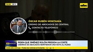 Gremio de abogados de Central piden por Jimenez Rolón - ABC Noticias - ABC Color