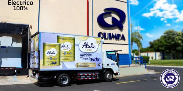 Quimfa adquiere el primer camión 100% eléctrico para su logística