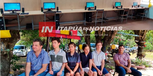 INAUGURARON SALA DE INFORMÁTICA EN ESCUELA DE SAN JUAN DEL PARANÁ. - Itapúa Noticias