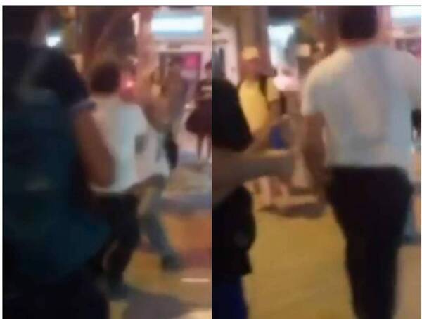 Chofer y pasajero "jugaron" moquete por una mascota