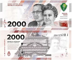 Empujada por inflación, Argentina emite nuevo billete