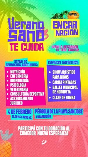 Festival “Verano sano” en la Costanera de Encarnación se desarrollará este sábado - Nacionales - ABC Color