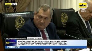 Jiménez rechaza vicepresidencia segunda - ABC Noticias - ABC Color