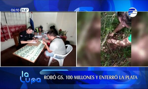 Robó G. 100 millones y enterró la plata | Telefuturo