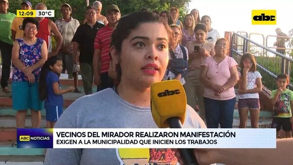 Vecinos del mirador realizaron manifestación - ABC Noticias - ABC Color