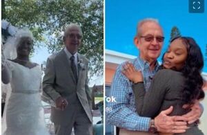 Joven de 24 años se casa con un hombre de 85 y quieren tener 2 hijos