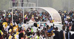 La Nación / “Depongamos las armas del odio y la venganza”, pidió el papa al finalizar su gira por Sudán del Sur