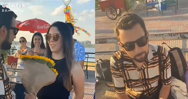 La Nación / El “último romántico”: preparó gran sorpresa en la costanera, pero ella solo quiere ser su amiga
