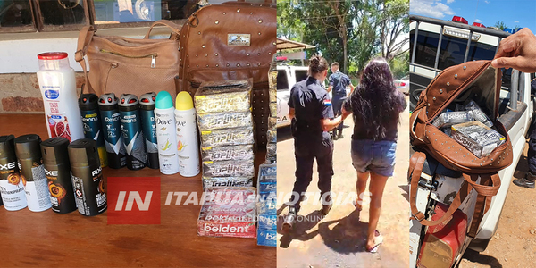 MUJER FUE APREHENDIDA POR HURTAR MERCADERÍAS - Itapúa Noticias