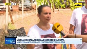 Niña víctima de bala perdida despertó del coma - Periodísticamente - ABC Color