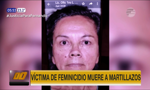 Víctima de feminicidio muere a martillazos en Luque | Telefuturo