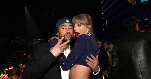 La Nación / ¡Merengue! Bad Bunny puso a bailar a Taylor Swift en los Grammys