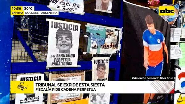 Crimen de Fernando Báez: Tribunal se expide esta siesta - ABC Noticias - ABC Color
