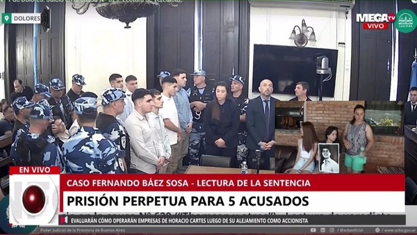 Caso Fernando Báez Sosa: Prisión perpetua para 5 de los 8 acusados - Megacadena — Últimas Noticias de Paraguay