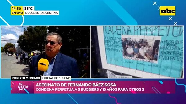 Crimen de Fernando Báez: prisión perpetua para cinco de los acusados - Ensiestados - ABC Color
