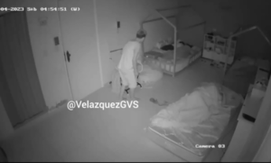 (VIDEO) ¡Que peligro! Circuito cerrado revela el accionar de los indígenas
