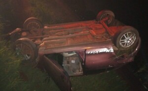 Minga Guazú: Vehículo volcó violentamente en el km 20