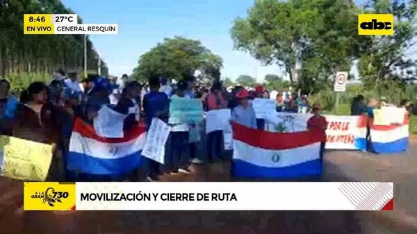 Movilización y cierre de ruta - ABC Noticias - ABC Color