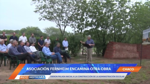 Dieron palada inicial a la construcción de la Administración Escolar de la Asociación Fernheim