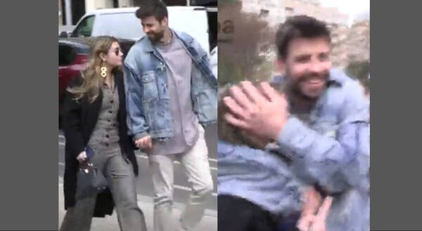 [VIDEO] ¿El karma? Clara Chia ligó un golpazo mientras caminaba con Piqué