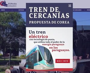 Fepasa insiste con cuestionado proyecto del tren de cercanías  - Economía - ABC Color