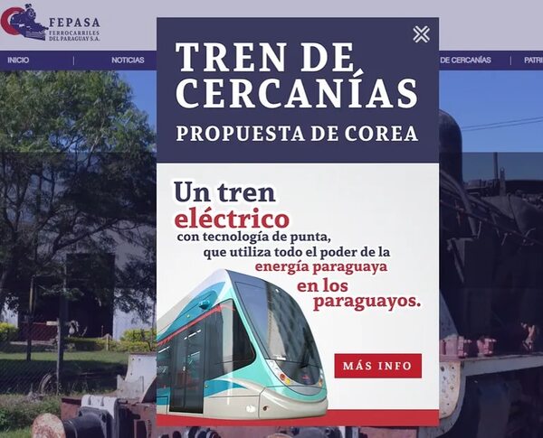 Fepasa insiste con cuestionado proyecto del tren de cercanías - Economía - ABC Color