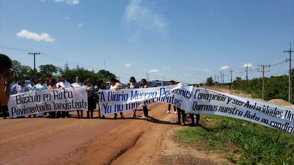 Autoridades concepcioneras cerraron ruta por obras viales