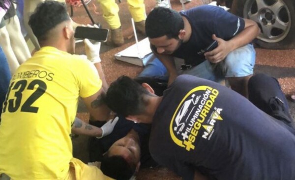 Violento choque deja un lesionado en Minga Guazú