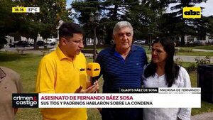 Crimen de Fernando Báez: Tíos y padrinos hablaron sobre la condena - Crimen y castigo - ABC Color