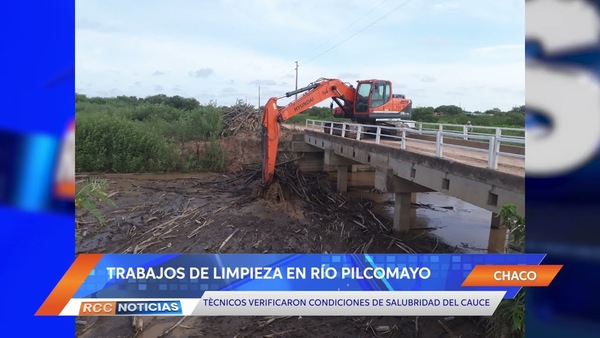 Realizaron trabajos de limpieza del cauce del Pilcomayo en zona de Gral. Díaz