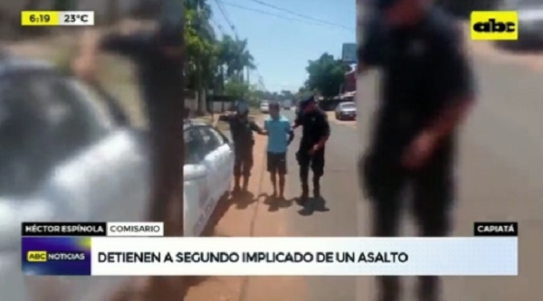 Detienen a segundo “motochorro” involucrado en balacera de Capiatá