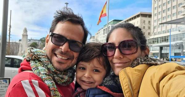 La Nación / “Una luna de miel diferente”: Lucía Sapena viajó hasta Madrid con su familia
