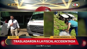 Accidente en Yasy Cañy: Trasladaron a la Fiscal Accidentada y a su asistente a CDE - C9N