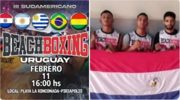 Tres compatriotas combatirán en Sudamericano de Beach Boxng - La Tribuna