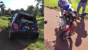 Accidente con derivación fatal sobre la Ruta PY06 a metros del puente Pirapey