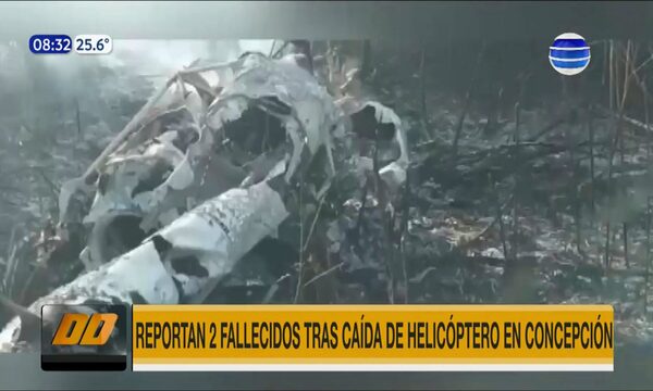 Reportan 2 fallecidos tras caída de helicóptero en Concepción | Telefuturo
