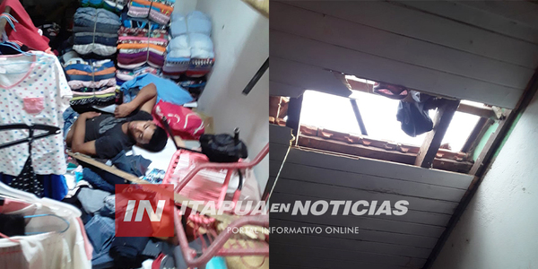 LADRÓN SE DURMIÓ Y FUE ATRAPADO EN EL B° SAN PEDRO ENCARNACIÓN - Itapúa Noticias