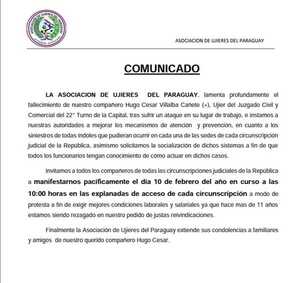 Aso de Ujieres se manifiesta tras fallecimiento de Hugo César Villalba - PDS RADIO Y TV