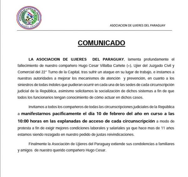 Aso de Ujieres se manifiesta tras fallecimiento de Hugo César Villalba - PDS RADIO Y TV