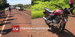 MOTOCICLISTA DE AVANZADA EDAD PERDIÓ LA VIDA TRAS COLISIONAR CONTRA UN VEHÍCULO - Itapúa Noticias